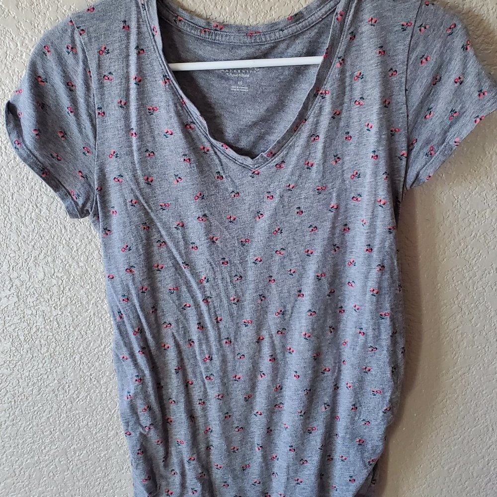 Floral Maternity T-Shirt
